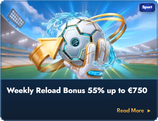 Baner cotygodniowego bonusu reload Casea Casino