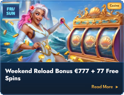Baner cotygodniowego pakietu reload Casea Casino