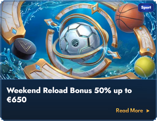 Baner weekendowego bonusu reload Casea Casino