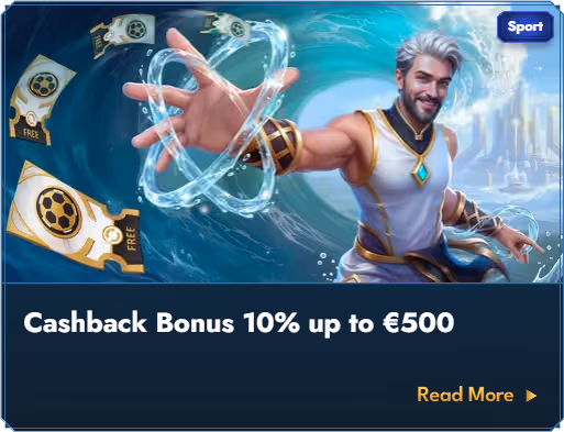 Baner bonusu cashback Casea Casino