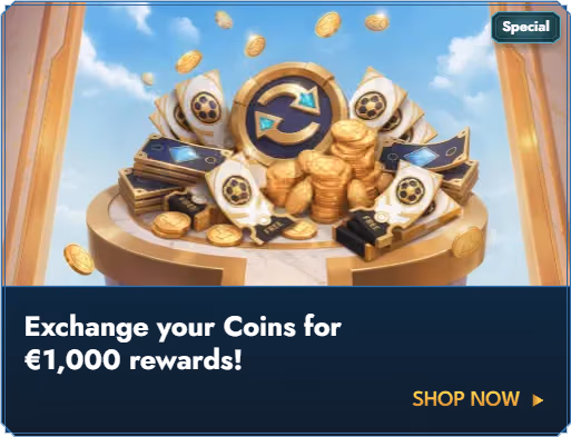 Baner nagród za monety Casea Casino