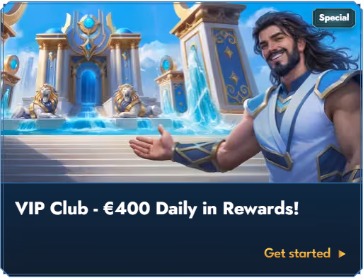 Baner nagród Klubu VIP Casea Casino